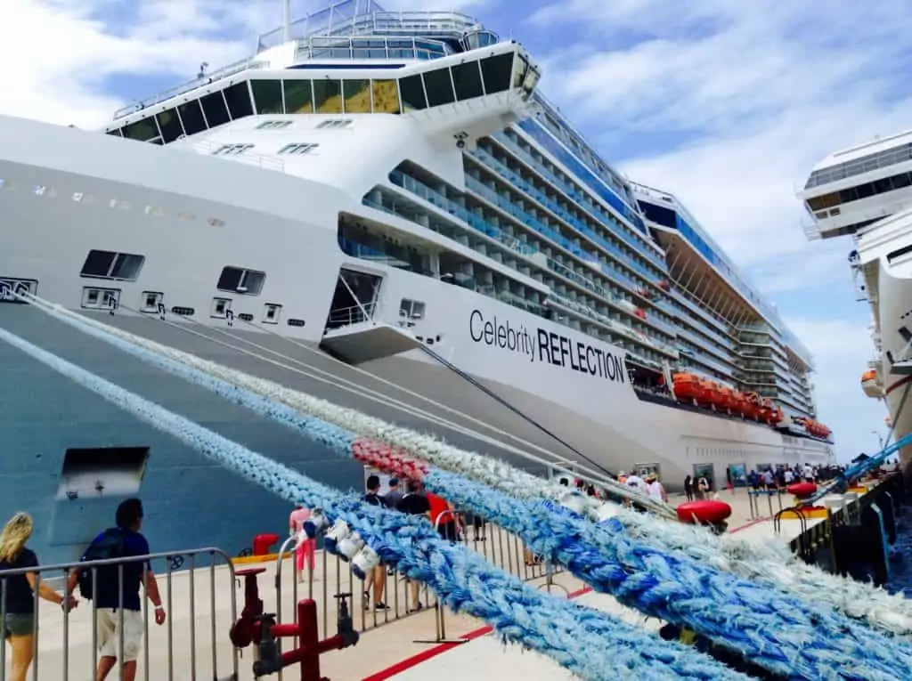 Bateau de croisière Celebrity Reflection amarré à Cozumel Mexique