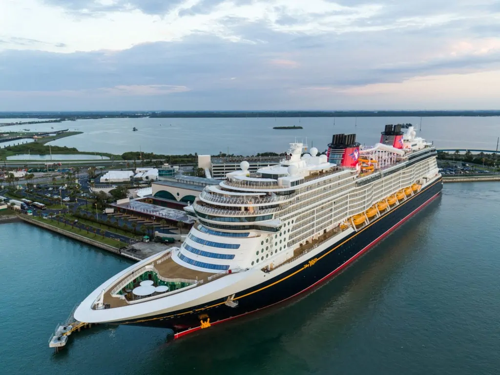 Disney Wish a accosté à Port Canaveral, en Floride, avant la cérémonie de baptême