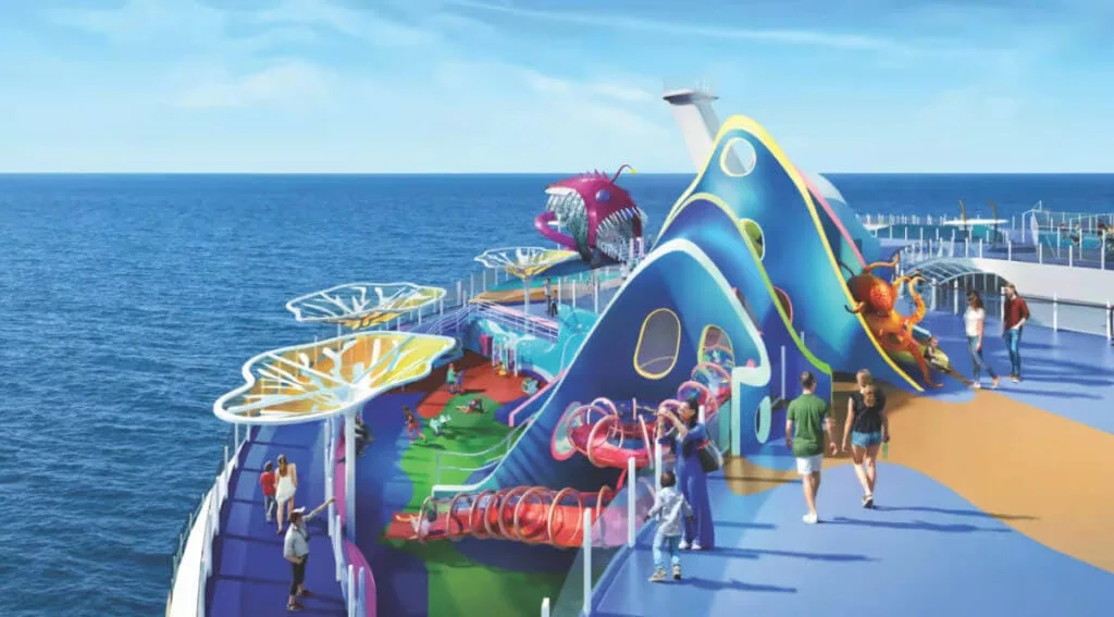 Rendu du paysage de jeu Wonder of the Seas de Royal Caribbean