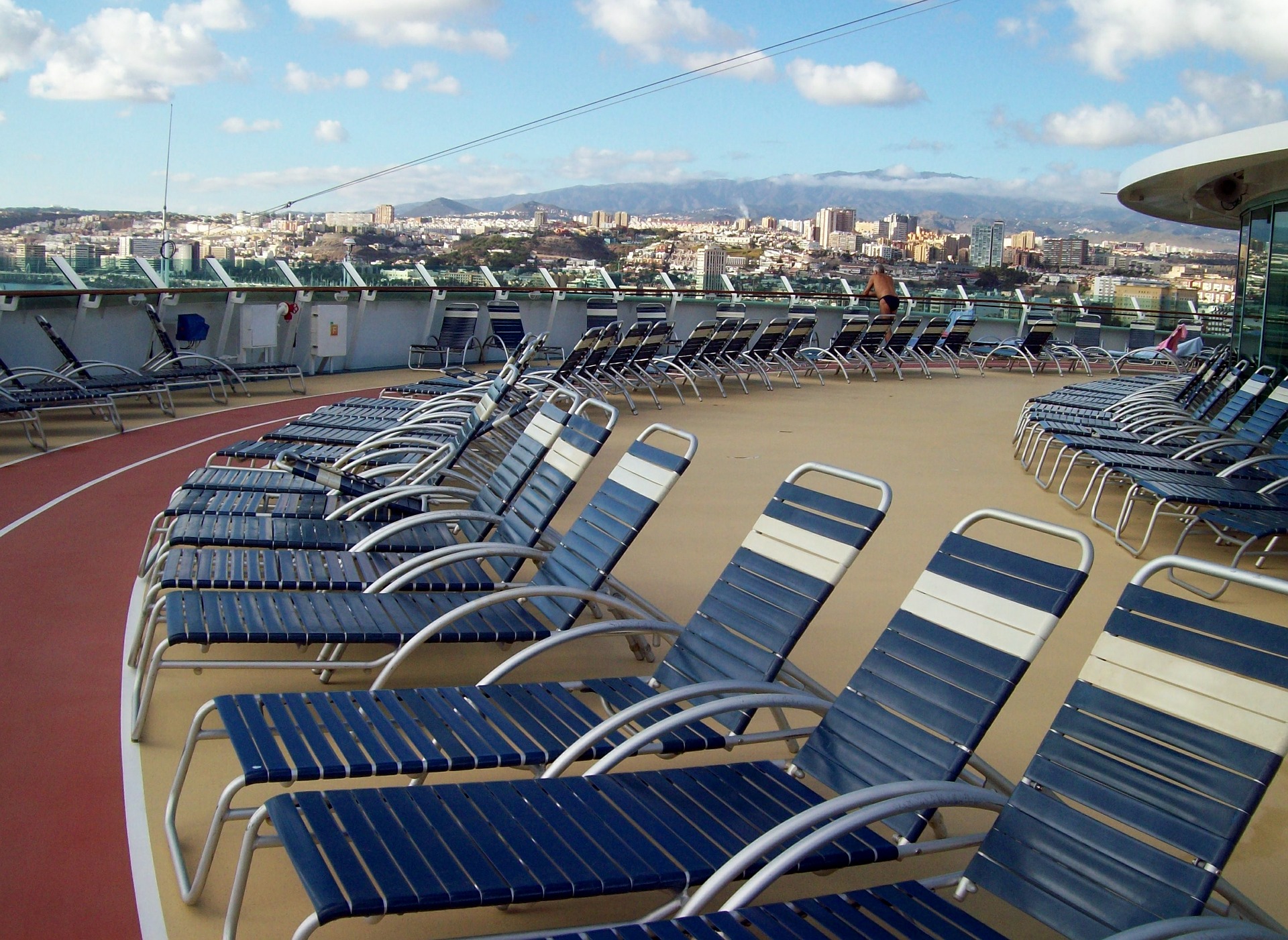 Pont sur un bateau de croisière